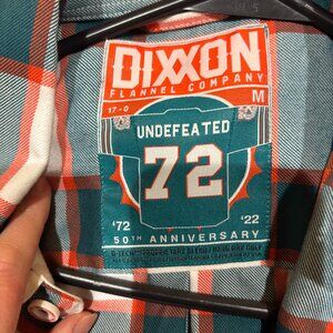 Dixxon Miami Dolphins 50th Anniversary Flannel - Mens Size M
